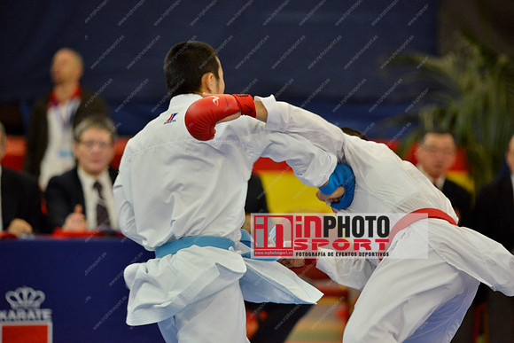 RODRIGUEZ JESUS LEONARDO (MEXICO, MEX), NAKANO SOICHIRO (JAPAN, JPN) in WKF Series A - Guadalajara (SPA).11/02/2018
