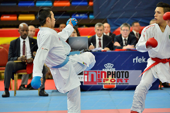 RODRIGUEZ JESUS LEONARDO (MEXICO, MEX), NAKANO SOICHIRO (JAPAN, JPN) in WKF Series A - Guadalajara (SPA).11/02/2018