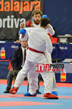 Martinez Velilla Marcos (SHURIYAMA, ESP), ERKAN ENES (TURKEY, TUR) in WKF Series A - Guadalajara (SPA).11/02/2018