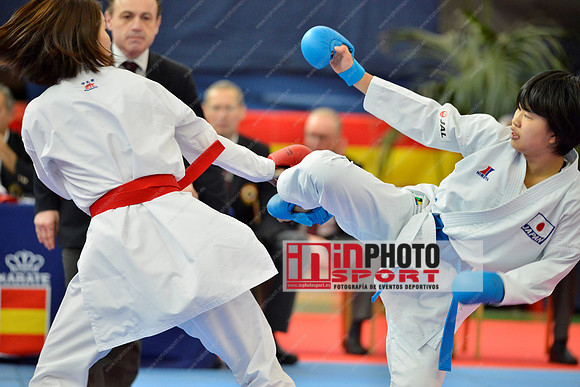 ISHIAI FUMIKA (JAPAN, JPN), YAMADA SARA (JAPAN in WKF Series A - Guadalajara (SPA).11/02/2018