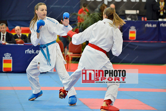 ZILLER LORA (AUSTRIA, AUT), STEPASHKO ANASTASIYA (UKRAINE, UKR) in WKF Series A - Guadalajara (SPA).11/02/2018