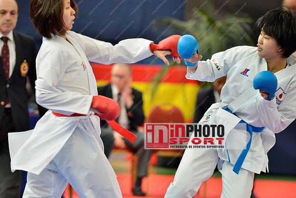 ISHIAI FUMIKA (JAPAN, JPN), YAMADA SARA (JAPAN in WKF Series A - Guadalajara (SPA).11/02/2018