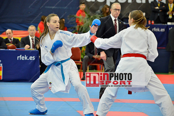 ZILLER LORA (AUSTRIA, AUT), STEPASHKO ANASTASIYA (UKRAINE, UKR) in WKF Series A - Guadalajara (SPA).11/02/2018