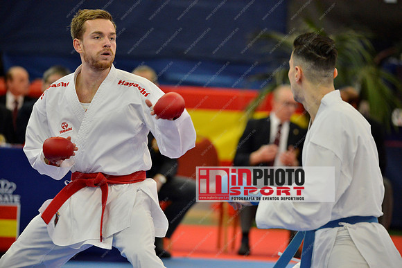 Gerrese Nick (Unity99 Rotterdam, NED), IBANEZ SAENZ-TORRE RODRIGO (SPAIN, ESP) in WKF Series A - Guadalajara (SPA).11/02/2018