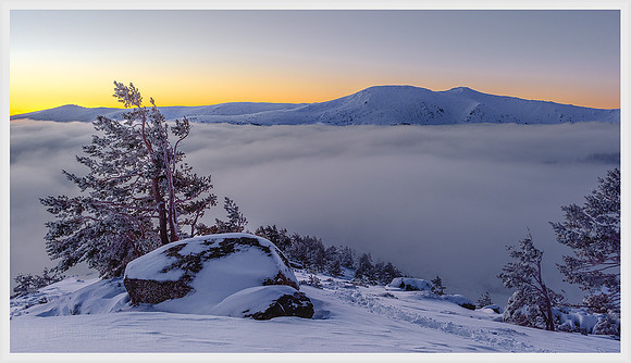 Peñalara con nieve