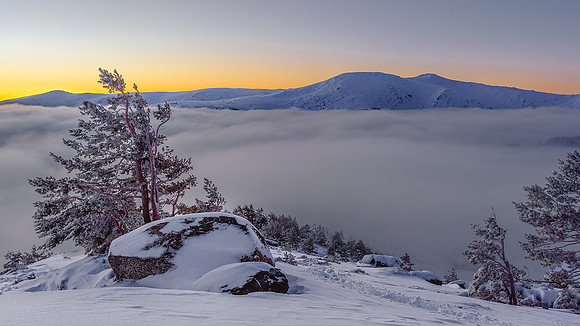 Peñalara con nieve