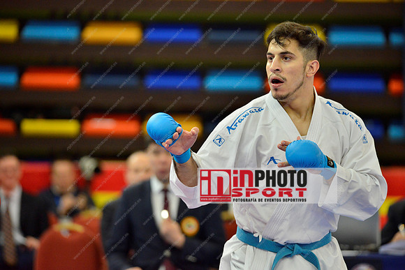 Amargos Miguel (Federacion Argentina de Karate, ARG) in WKF Series A - Guadalajara (SPA).11/02/2018