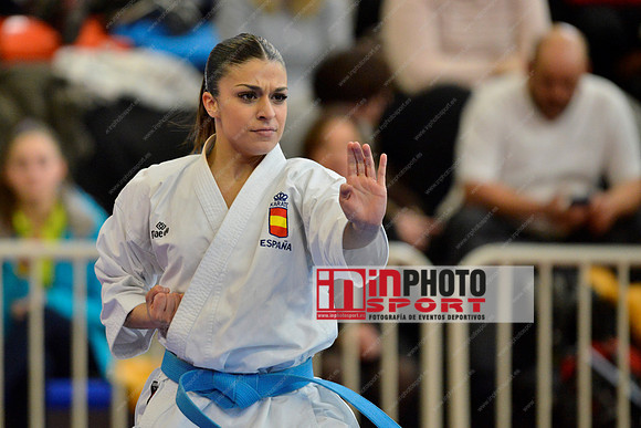 SPAIN KATA FEMALE TEAM, MARTA GARCIA LOZANO, LIDIA RODRIGUEZ ENCABO, RAQUEL ROY RUBIO in WKF Series A - Guadalajara (SPA).11/02/2018