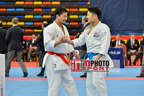 Hayashida Chikashi, Koji Arimoto in WKF Series A - Guadalajara (SPA).11/02/2018