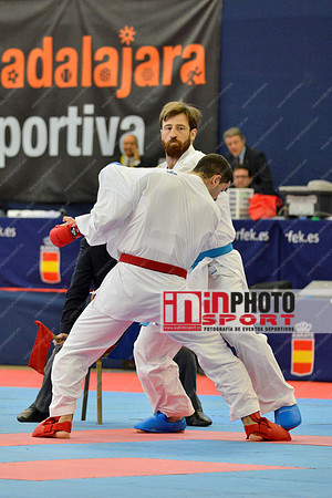 Martinez Velilla Marcos (SHURIYAMA, ESP), ERKAN ENES (TURKEY, TUR) in WKF Series A - Guadalajara (SPA).11/02/2018
