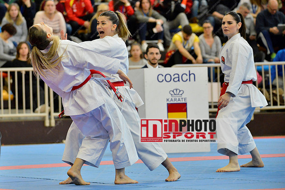 TURKEY FEMALE TEAM KATA (ELTEMUR, KUSMUS, SOFUOGLU) (TURKEY, TUR) in WKF Series A - Guadalajara (SPA).11/02/2018