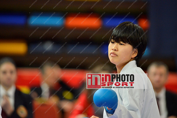 ISHIAI FUMIKA (JAPAN, JPN) in WKF Series A - Guadalajara (SPA).11/02/2018