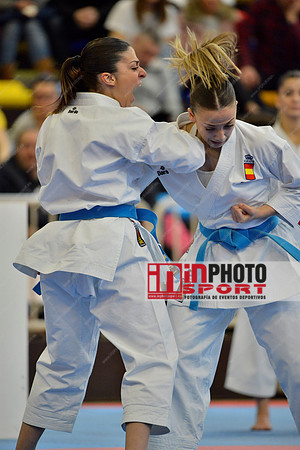 SPAIN KATA FEMALE TEAM, MARTA GARCIA LOZANO, LIDIA RODRIGUEZ ENCABO, RAQUEL ROY RUBIO in WKF Series A - Guadalajara (SPA).11/02/2018