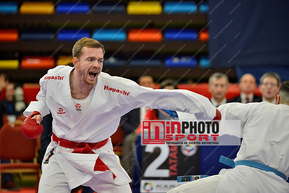Gerrese Nick (Unity99 Rotterdam, NED), IBANEZ SAENZ-TORRE RODRIGO (SPAIN, ESP) in WKF Series A - Guadalajara (SPA).11/02/2018