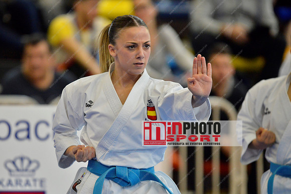 SPAIN KATA FEMALE TEAM, MARTA GARCIA LOZANO, LIDIA RODRIGUEZ ENCABO, RAQUEL ROY RUBIO in WKF Series A - Guadalajara (SPA).11/02/2018
