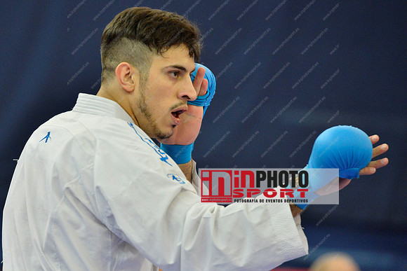 Amargos Miguel (Federacion Argentina de Karate, ARG) in WKF Series A - Guadalajara (SPA).11/02/2018