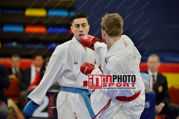 Gerrese Nick (Unity99 Rotterdam, NED), IBANEZ SAENZ-TORRE RODRIGO (SPAIN, ESP) in WKF Series A - Guadalajara (SPA).11/02/2018