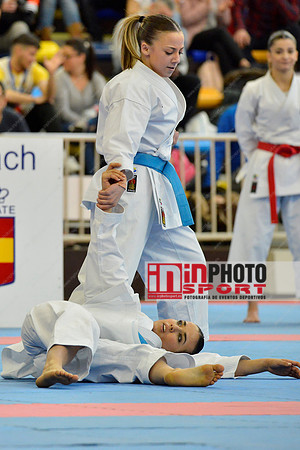 SPAIN KATA FEMALE TEAM, MARTA GARCIA LOZANO, LIDIA RODRIGUEZ ENCABO, RAQUEL ROY RUBIO in WKF Series A - Guadalajara (SPA).11/02/2018
