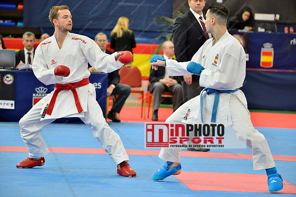 Gerrese Nick (Unity99 Rotterdam, NED), IBANEZ SAENZ-TORRE RODRIGO (SPAIN, ESP) in WKF Series A - Guadalajara (SPA).11/02/2018