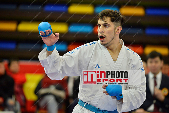Amargos Miguel (Federacion Argentina de Karate, ARG) in WKF Series A - Guadalajara (SPA).11/02/2018