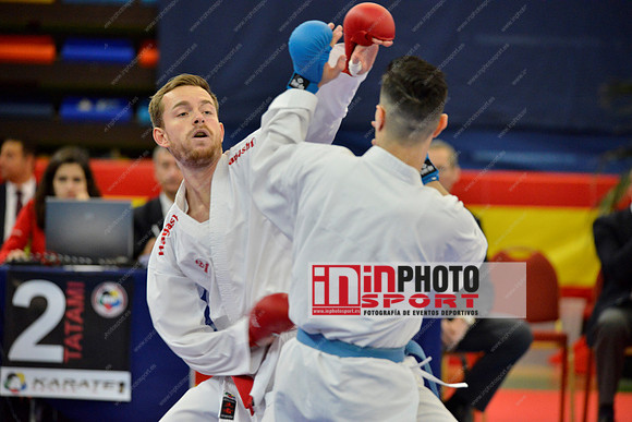 Gerrese Nick (Unity99 Rotterdam, NED), IBANEZ SAENZ-TORRE RODRIGO (SPAIN, ESP) in WKF Series A - Guadalajara (SPA).11/02/2018