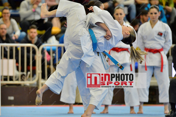 SPAIN KATA FEMALE TEAM, MARTA GARCIA LOZANO, LIDIA RODRIGUEZ ENCABO, RAQUEL ROY RUBIO in WKF Series A - Guadalajara (SPA).11/02/2018