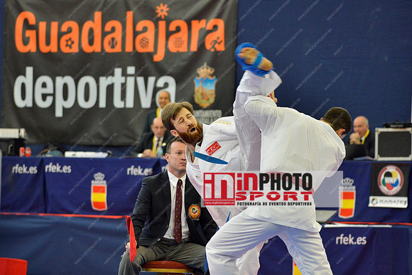 Martinez Velilla Marcos (SHURIYAMA, ESP), ERKAN ENES (TURKEY, TUR) in WKF Series A - Guadalajara (SPA).11/02/2018
