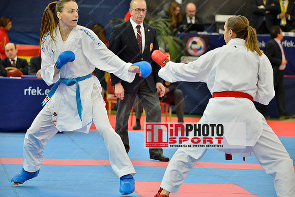 ZILLER LORA (AUSTRIA, AUT), STEPASHKO ANASTASIYA (UKRAINE, UKR) in WKF Series A - Guadalajara (SPA).11/02/2018