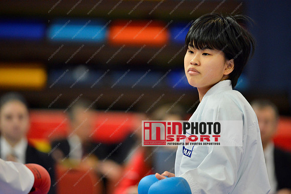 ISHIAI FUMIKA (JAPAN, JPN) in WKF Series A - Guadalajara (SPA).11/02/2018
