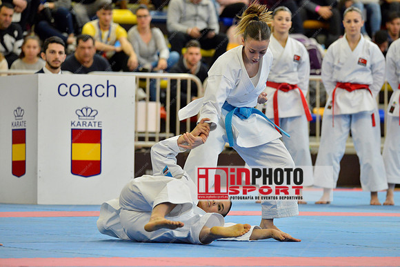 SPAIN KATA FEMALE TEAM, MARTA GARCIA LOZANO, LIDIA RODRIGUEZ ENCABO, RAQUEL ROY RUBIO in WKF Series A - Guadalajara (SPA).11/02/2018