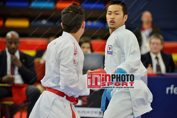 RODRIGUEZ JESUS LEONARDO (MEXICO, MEX), NAKANO SOICHIRO (JAPAN, JPN) in WKF Series A - Guadalajara (SPA).11/02/2018