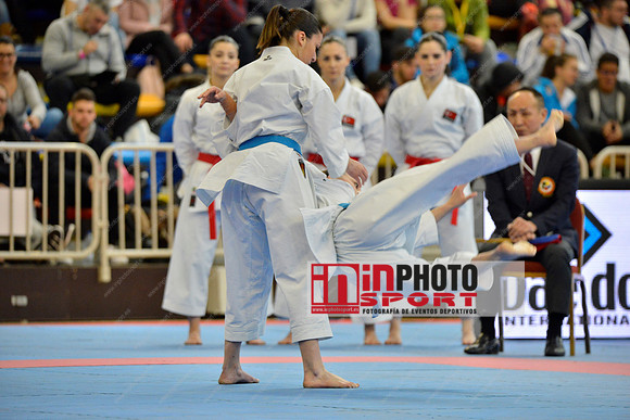 SPAIN KATA FEMALE TEAM, MARTA GARCIA LOZANO, LIDIA RODRIGUEZ ENCABO, RAQUEL ROY RUBIO in WKF Series A - Guadalajara (SPA).11/02/2018