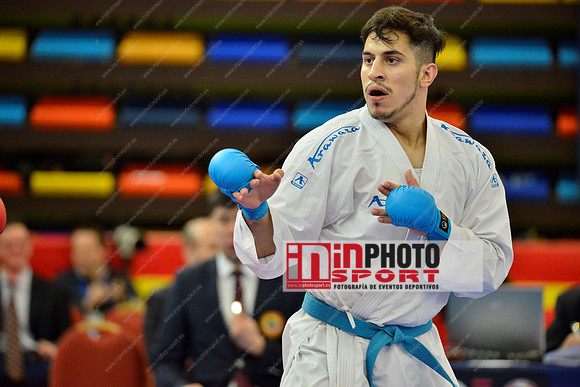 Amargos Miguel (Federacion Argentina de Karate, ARG) in WKF Series A - Guadalajara (SPA).11/02/2018