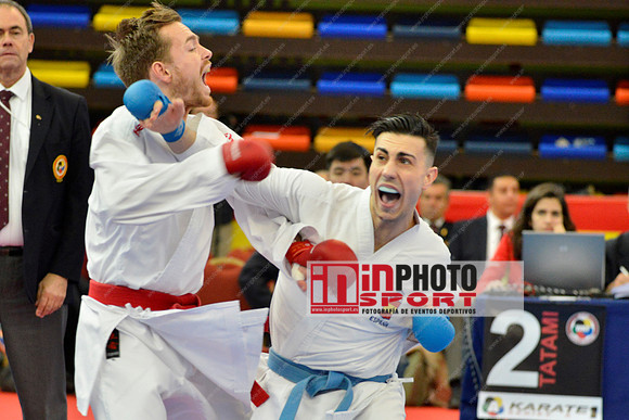 Gerrese Nick (Unity99 Rotterdam, NED), IBANEZ SAENZ-TORRE RODRIGO (SPAIN, ESP) in WKF Series A - Guadalajara (SPA).11/02/2018