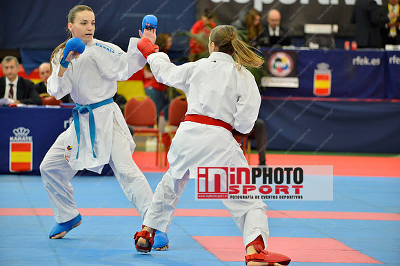 ZILLER LORA (AUSTRIA, AUT), STEPASHKO ANASTASIYA (UKRAINE, UKR) in WKF Series A - Guadalajara (SPA).11/02/2018